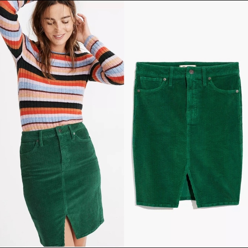 Madewell corduroy pegged skirt